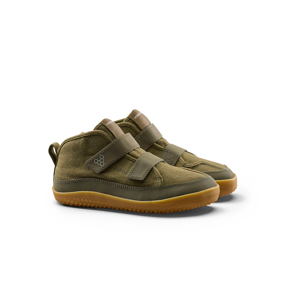 Vivobarefoot Gobi Utility Kids Dark Olive