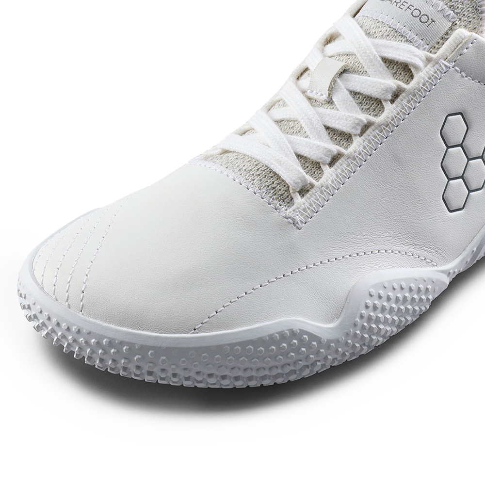 Vivobarefoot Motus Studio Sneaker Leather Womens Bright White