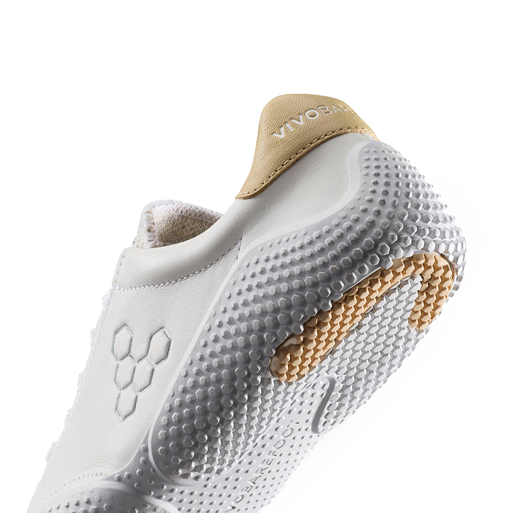 Vivobarefoot Motus Studio Sneaker Leather Womens Bright White