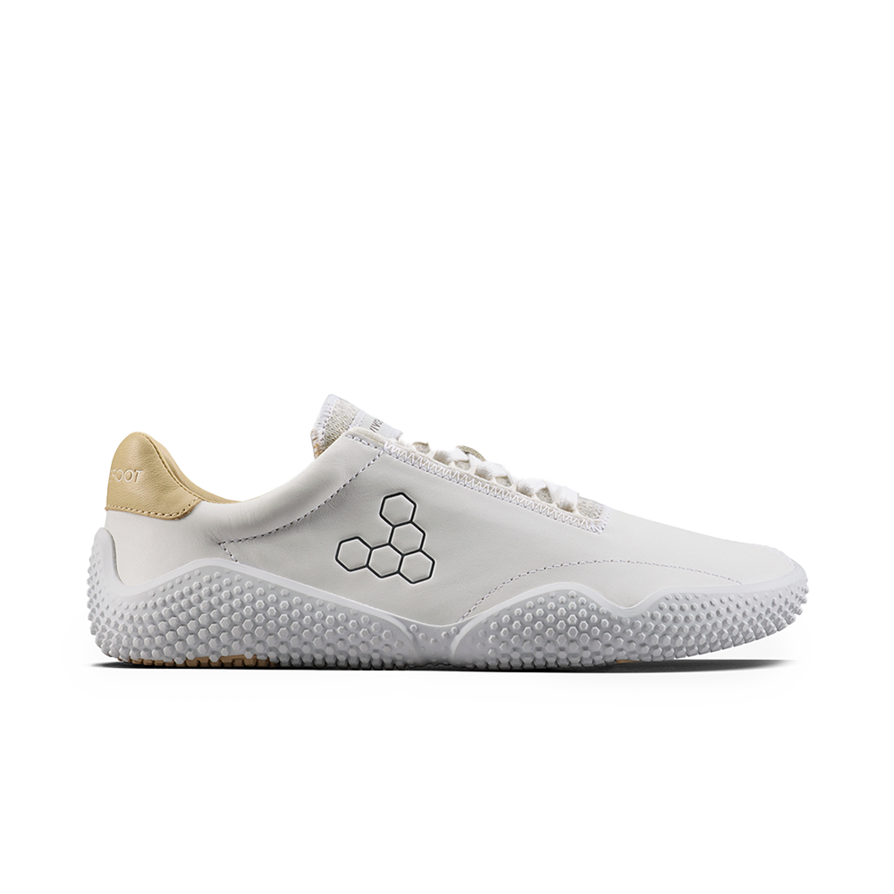Vivobarefoot Motus Studio Sneaker Leather Womens Bright White