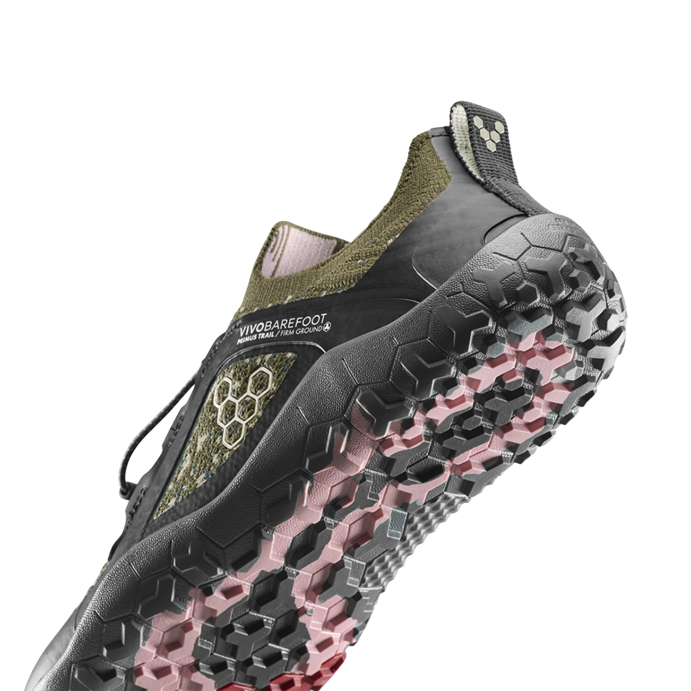 Vivobarefoot Primus Trail Knit FG Womens Dark Olive