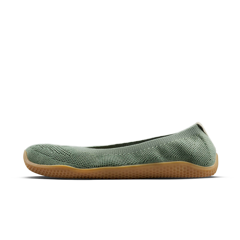 Vivobarefoot Asana Yin Ballerina Knit Womens Dusty Green