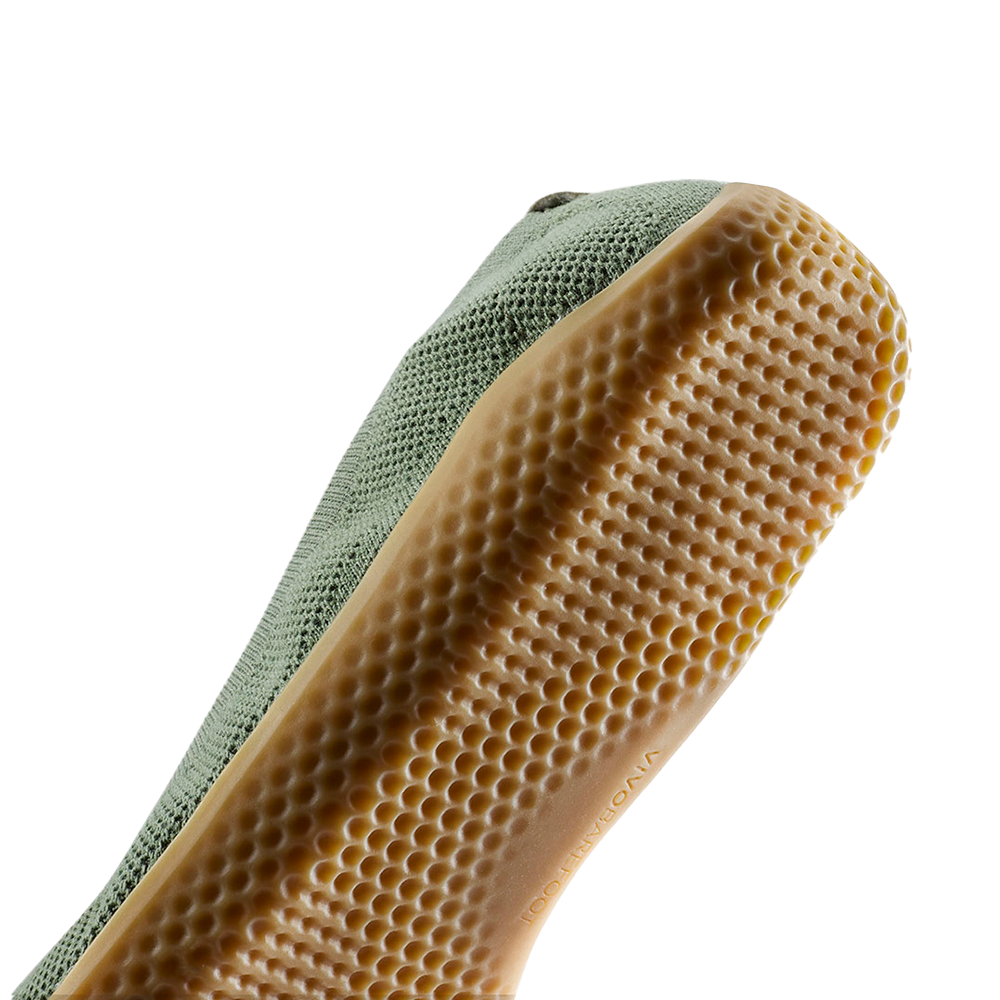 Vivobarefoot Asana Yin Ballerina Knit Womens Dusty Green