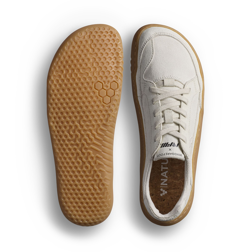 Vivobarefoot Gobi II Sneaker Premium Canvas Womens Natural White