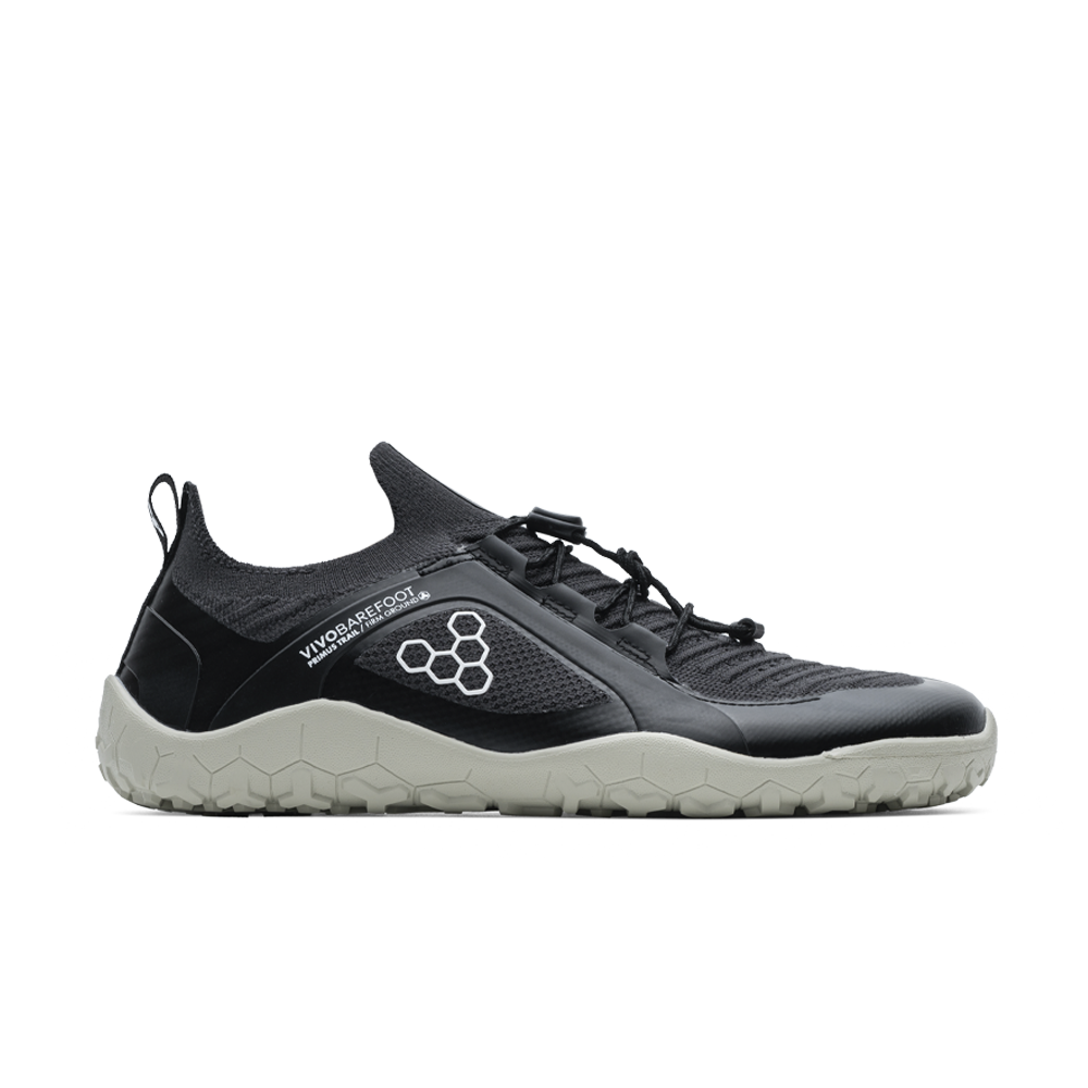 Vivobarefoot Primus Trail Knit FG Mens Obsidian/Sandstone