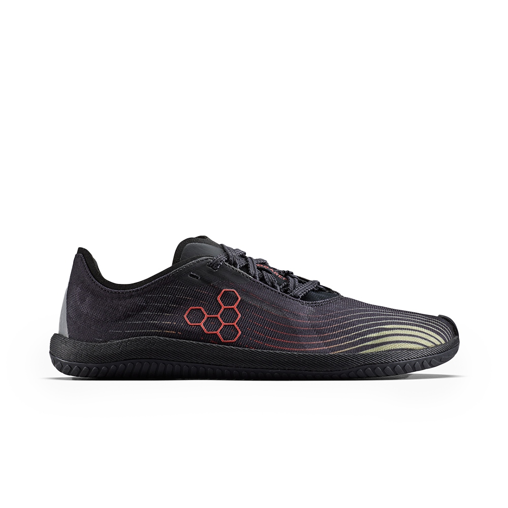 Vivobarefoot Primus Flow Mens Obsidian/Cherry Tomato