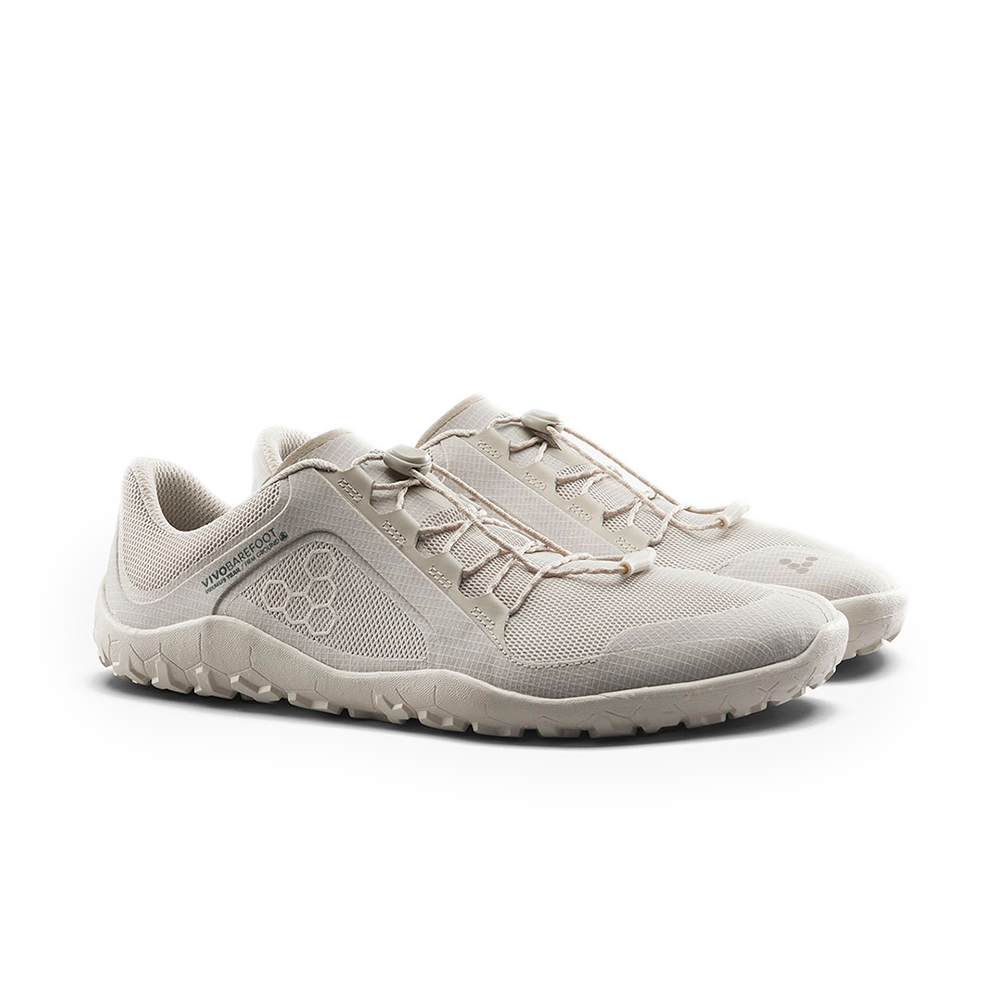 Vivobarefoot Primus Trail FG 3.5 Mens Silver Birch