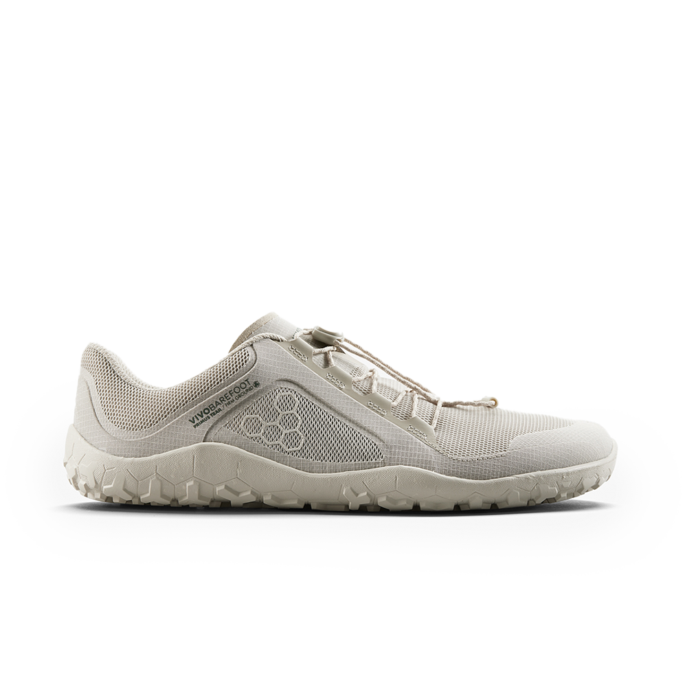 Vivobarefoot Primus Trail FG 3.5 Mens Silver Birch