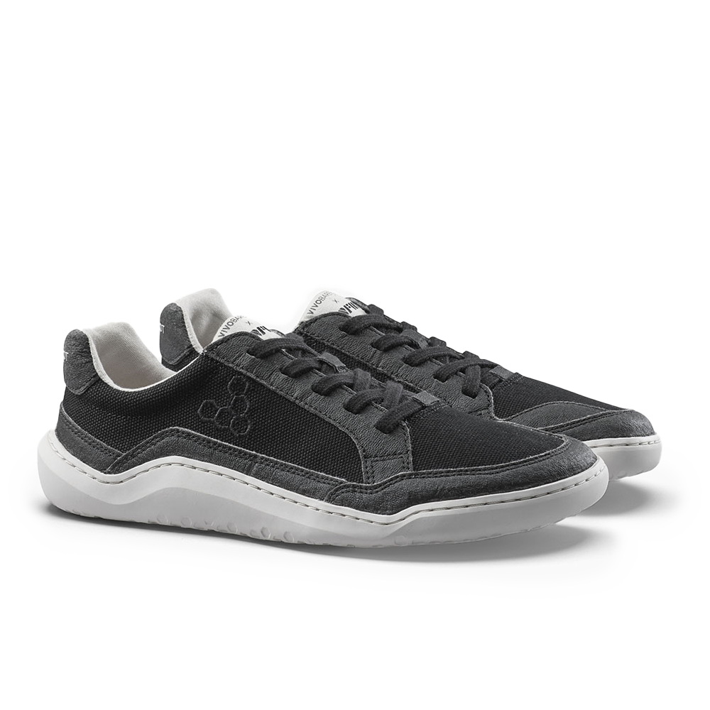 Vivobarefoot Gobi II Sneaker Premium Canvas Mens Obsidian