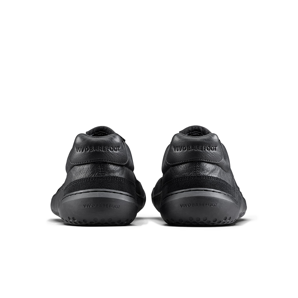 Vivobarefoot Gobi II Sneaker Premium Leather Mens Triple Obsidian