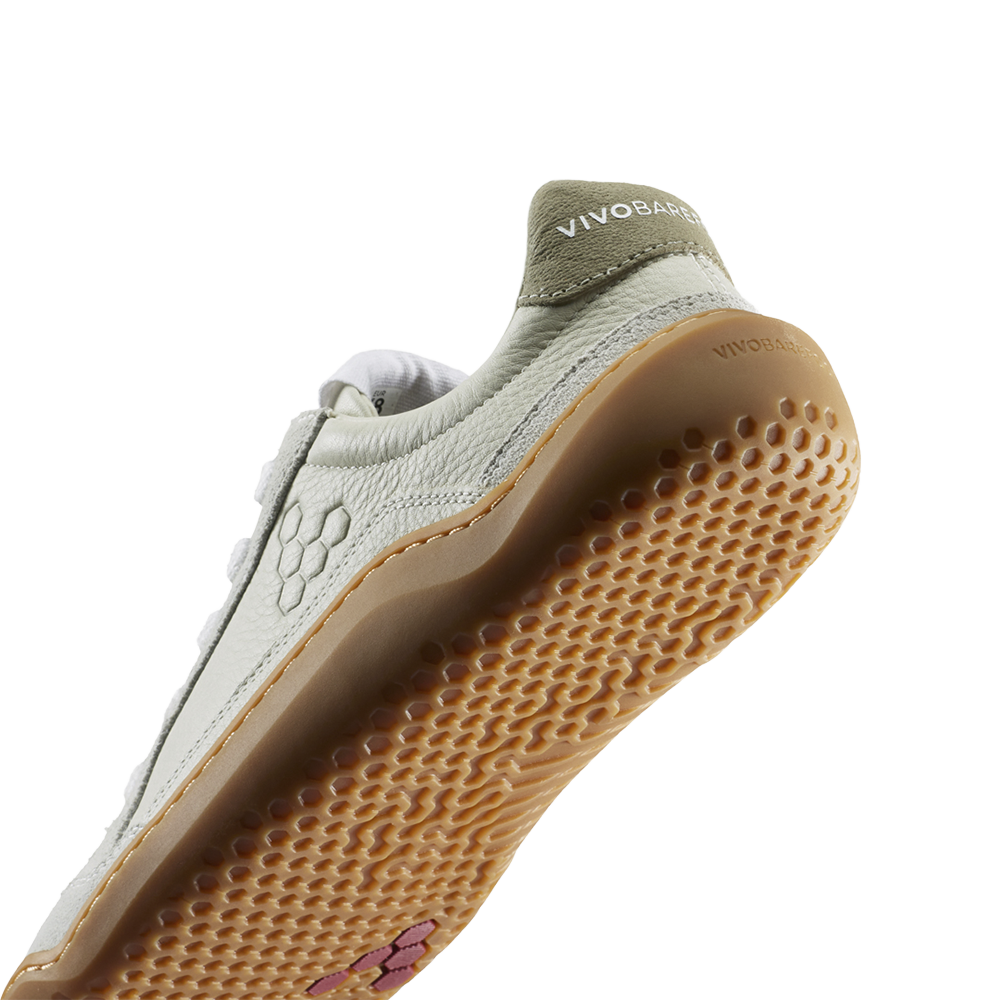 Vivobarefoot Gobi III Sneaker Leather Womens Limestone Dusty Green