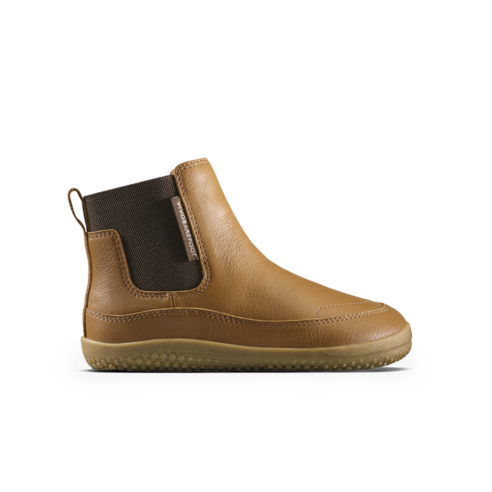 Vivobarefoot Gobi Chelsea Kids Acorn