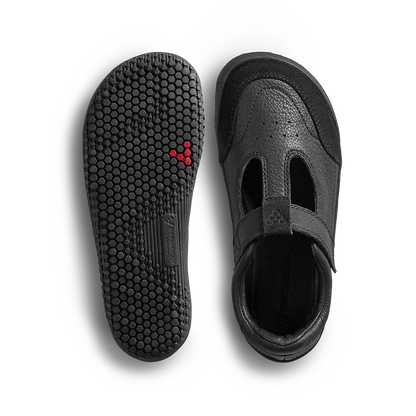 Vivobarefoot Gobi T.Bar School Kids Obsidian