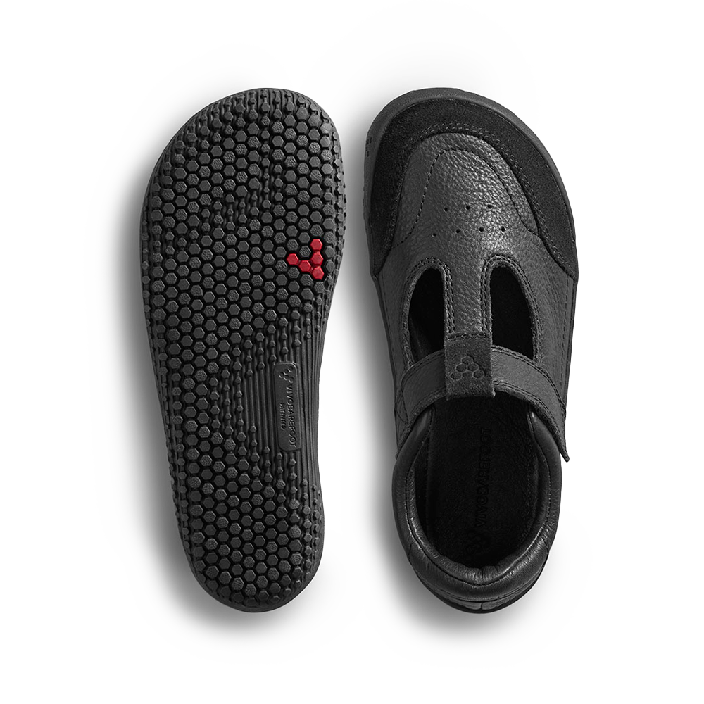 Vivobarefoot Gobi T.Bar School Pre-School Obsidian