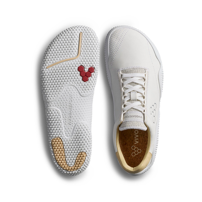 Vivobarefoot Motus Studio Sneaker Leather Womens Bright White
