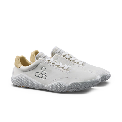 Vivobarefoot Motus Studio Sneaker Leather Womens Bright White