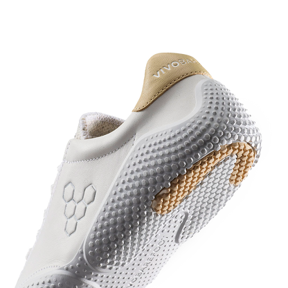 Vivobarefoot Motus Studio Sneaker Leather Womens Bright White