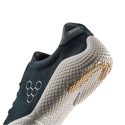 Vivobarefoot Motus Studio Sneaker Leather Womens Obsidian/White