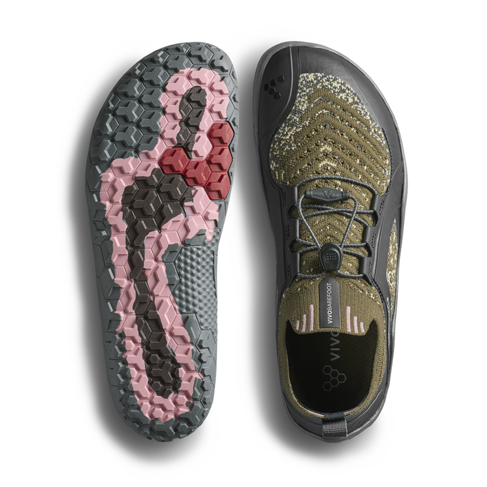 Vivobarefoot Primus Trail Knit FG Womens Dark Olive