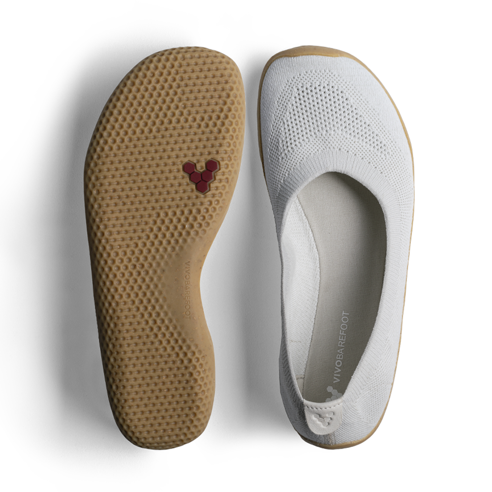 Vivobarefoot Primus Asana Yin Ballerina Knit Womens Limestone