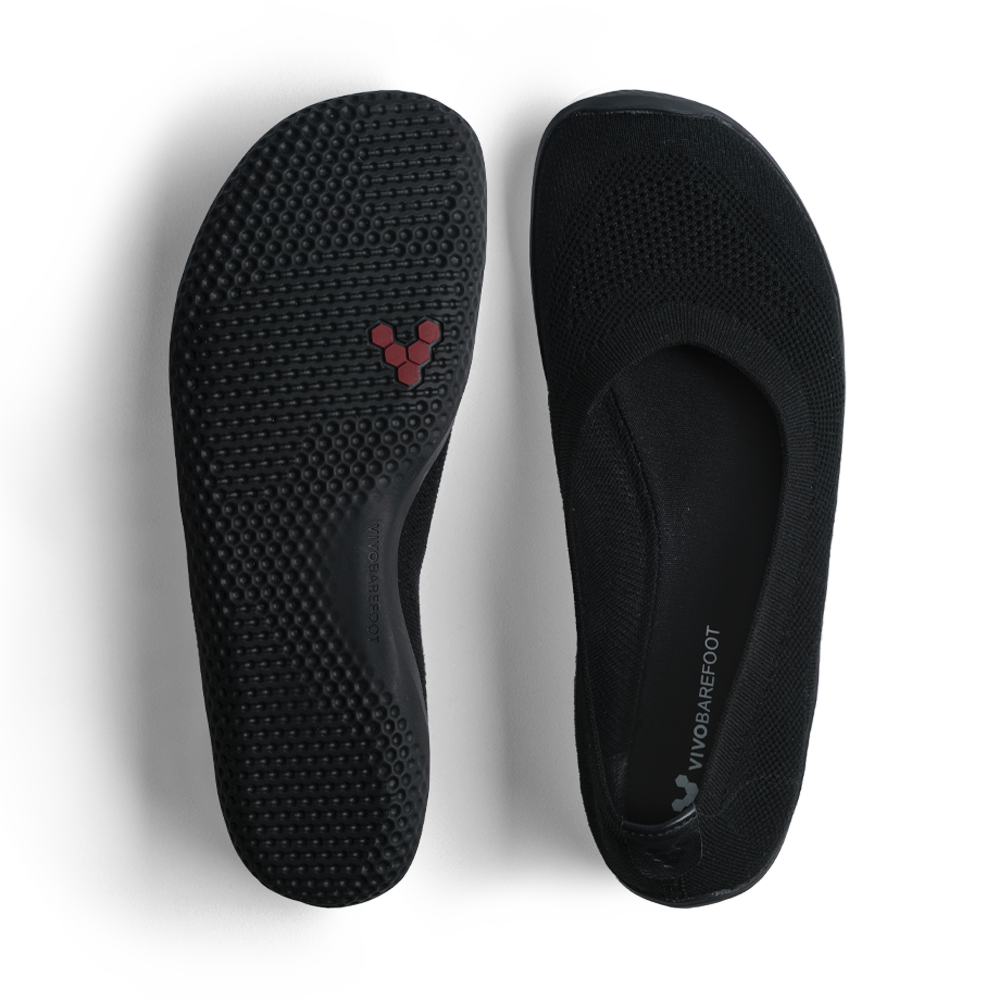 [PRE-ORDER] Vivobarefoot Primus Asana Yin Ballerina Knit Womens Obsidian (ETA. EARLY JUNE)