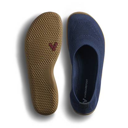 Vivobarefoot Asana Yin Ballerina Knit Womens Deep Ocean
