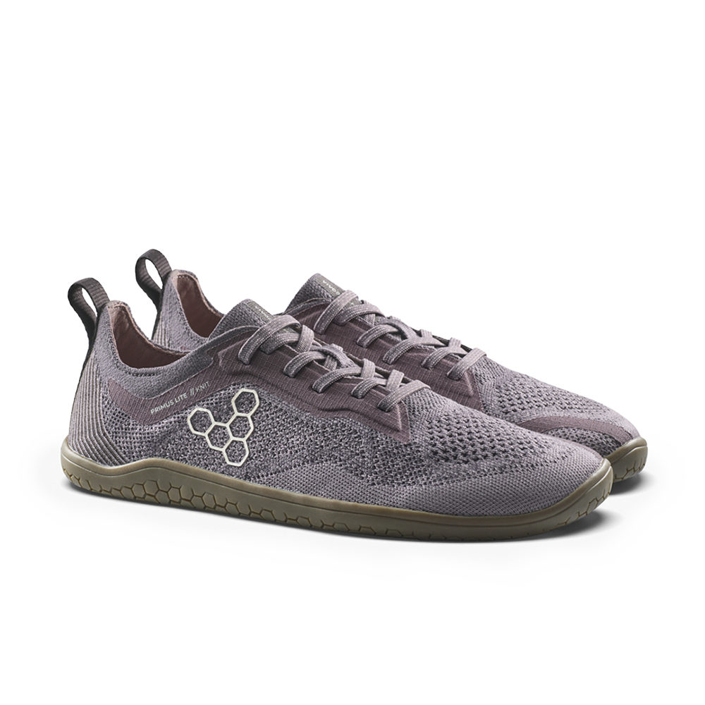Vivobarefoot Primus Lite Knit Natural Womens Dark Gull Grey