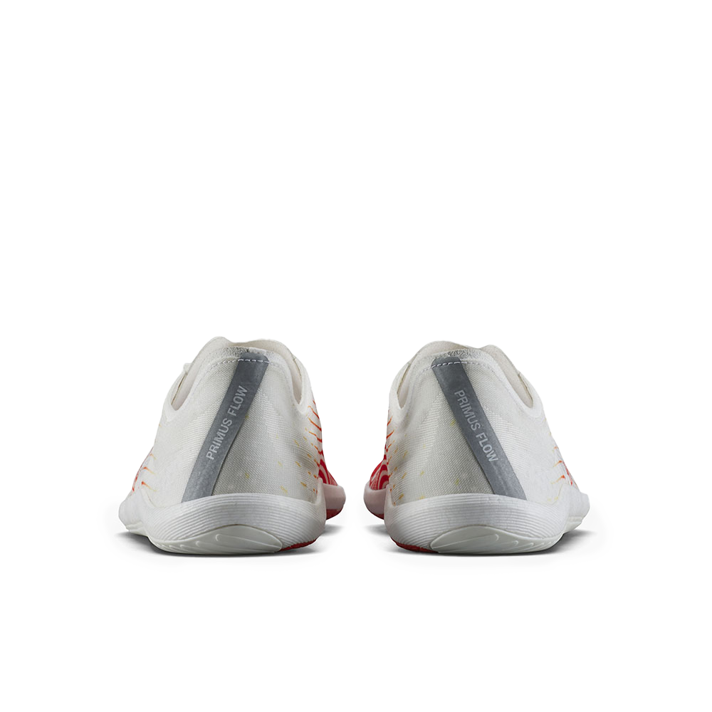 [PRE-ORDER]  Vivobarefoot Primus Flow Womens Bright White/ Neon Orange (ETA. LATE MARCH)