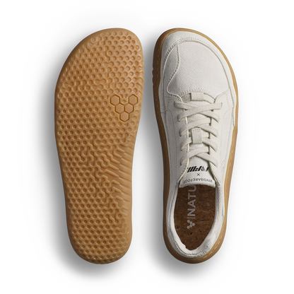 Vivobarefoot Gobi II Sneaker Premium Canvas Womens Natural White