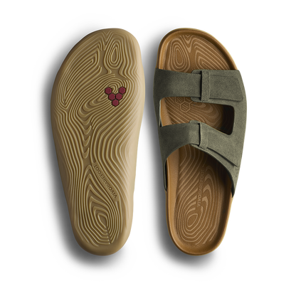 Vivobarefoot Sensus Yin Slide Mens Dark Olive