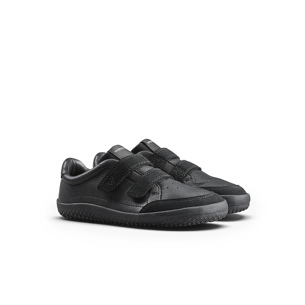 Vivobarefoot Gobi Sneaker School Kids Obsidian