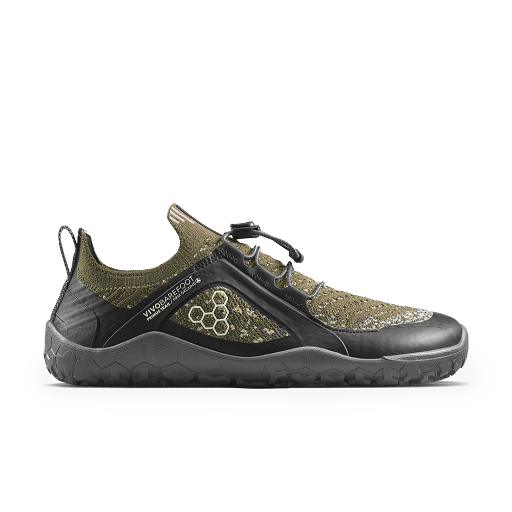 Vivobarefoot Primus Trail Knit FG Mens Dark Olive