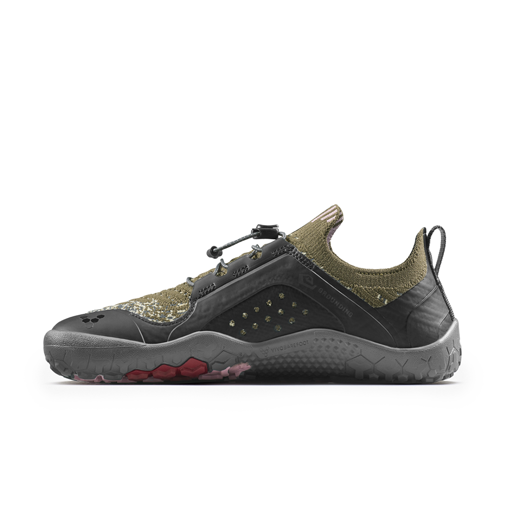 Vivobarefoot Primus Trail Knit FG Mens Dark Olive