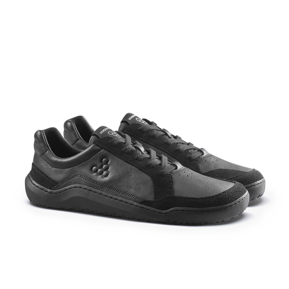 Vivobarefoot Gobi III Sneaker Leather Mens Triple Obsidian