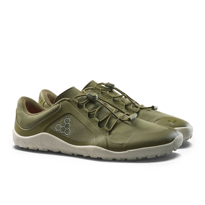 Vivobarefoot Primus Trail III All Weather FG Mens Dark Olive/White