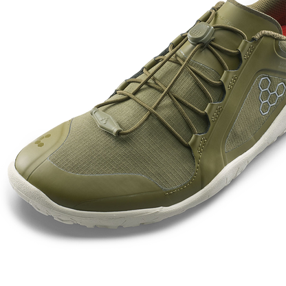 Vivobarefoot Primus Trail III All Weather FG Mens Dark Olive/White