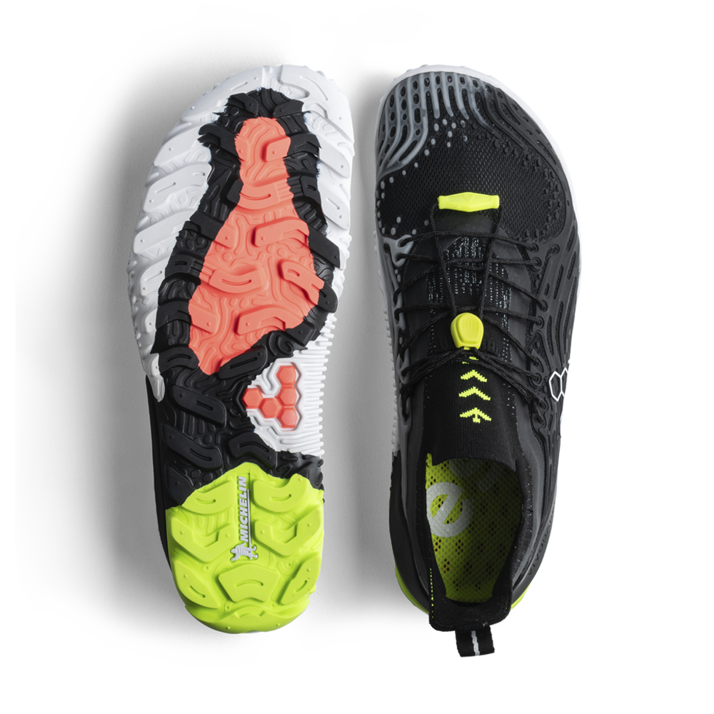 [PRE-ORDER] Vivobarefoot Hydra Esc Mens Obsidian/Safety Yellow  (ETA. LATE MARCH)