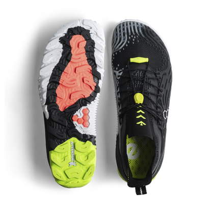 [PRE-ORDER] Vivobarefoot Hydra Esc Mens Obsidian/Safety Yellow  (ETA. LATE MARCH)