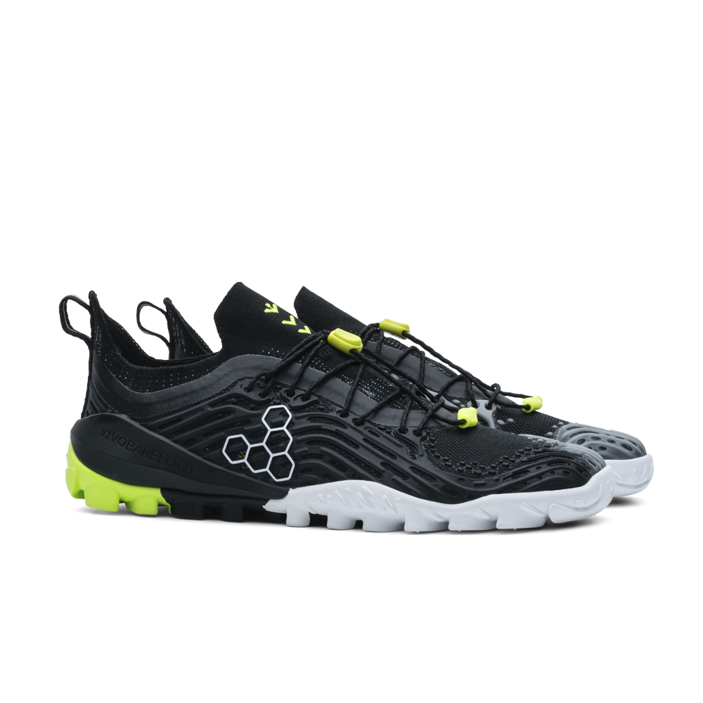 [PRE-ORDER] Vivobarefoot Hydra Esc Mens Obsidian/Safety Yellow  (ETA. LATE MARCH)