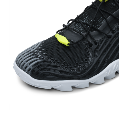 [PRE-ORDER] Vivobarefoot Hydra Esc Mens Obsidian/Safety Yellow  (ETA. LATE MARCH)