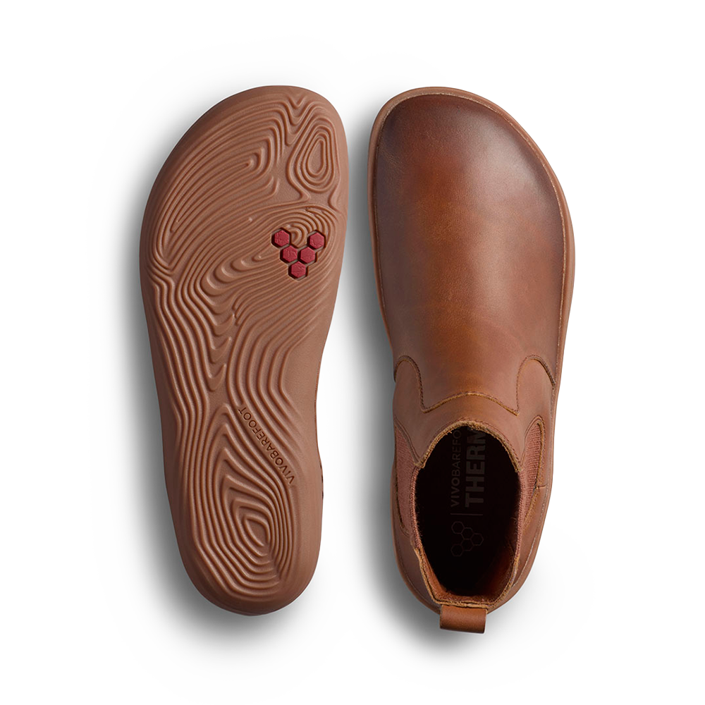 Vivobarefoot Sensus Chelsea Mens Dark Tan