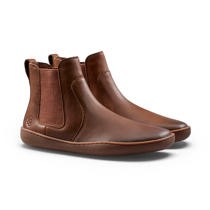 Vivobarefoot Sensus Chelsea Mens Dark Tan