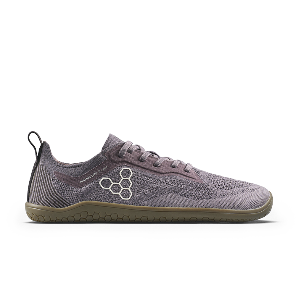 Vivobarefoot Primus Lite Knit Natural Mens Dark Gull Grey