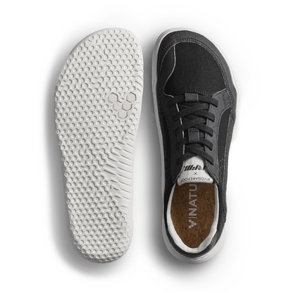 Vivobarefoot Gobi II Sneaker Premium Canvas Mens Obsidian