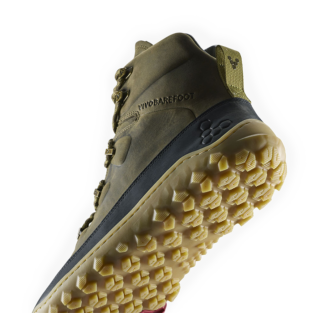 Vivobarefoot Tracker Leather AT II Mens Dark Olive