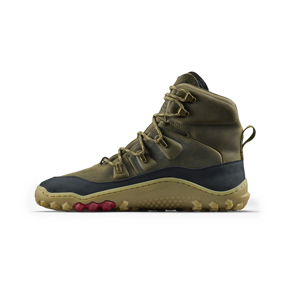 Vivobarefoot Tracker Leather AT II Mens Dark Olive