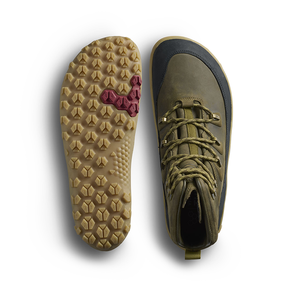 Vivobarefoot Tracker Leather AT II Mens Dark Olive