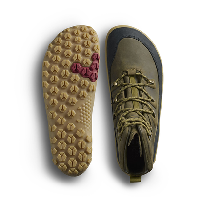 Vivobarefoot Tracker Leather AT II Mens Dark Olive