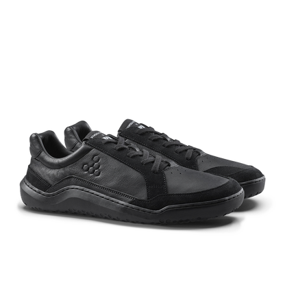 Vivobarefoot Gobi II Sneaker Premium Leather Mens Triple Obsidian