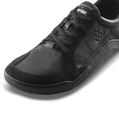 Vivobarefoot Gobi II Sneaker Premium Leather Mens Triple Obsidian